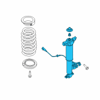 OEM Lincoln Continental Shock Absorber Diagram - G3GZ-18125-H