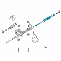 OEM Ford Inner Tie Rod Diagram - BB5Z-3280-A
