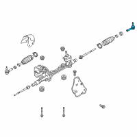 OEM Ford Outer Tie Rod Diagram - BB5Z-3A130-B