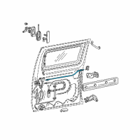 OEM Ford E-150 Econoline Latch Rods Diagram - 6C2Z-15264A00-BA