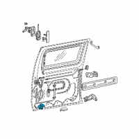 OEM Ford E-250 Lower Latch Diagram - 6C2Z-15264A32-AA