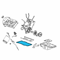 OEM Ford Taurus Oil Pan Gasket Kit Diagram - 2R8Z-6710-AA