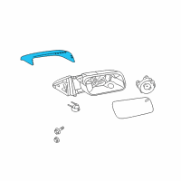 OEM Ford Mirror Cover Diagram - 8A8Z-17D742-CA