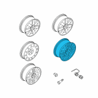 OEM Mercury Montego Wheel Diagram - 7T5Z-1007-A