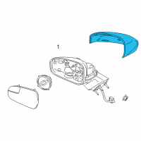 OEM Ford Fusion Mirror Cover Diagram - DS7Z-17D743-AAPTM