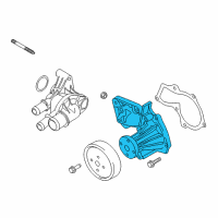 OEM Ford Fusion Water Pump Assembly Diagram - DS7Z-8501-E