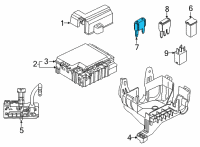 OEM Ford EcoSport Maxi Fuse Diagram - DG9Z-14526-K