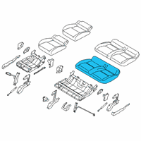 OEM Ford Transit Connect Seat Cushion Pad Diagram - KT1Z-1763841-D