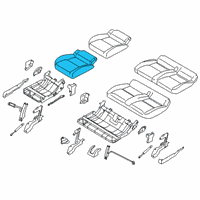OEM Ford Transit Connect Seat Cushion Pad Diagram - KT1Z-1763840-D