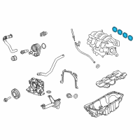 OEM Ford Fiesta Manifold Gasket Diagram - 4M5Z-9439-A