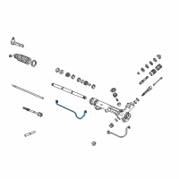 OEM Lincoln Mark VIII Pressure Tube Diagram - F3LY-3A714-A