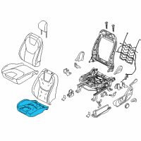 OEM Ford Edge Seat Cushion Pad Diagram - FT4Z-58632A23-G