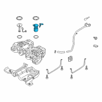 OEM Lincoln MKX Fuel Pump Diagram - F2GZ-9H307-D