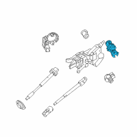 OEM Ford Explorer Sport Trac Column Assembly Housing Diagram - AA8Z-3F527-A