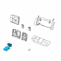 OEM Ford Taurus Armrest Assembly Diagram - 2F1Z5467112BAB