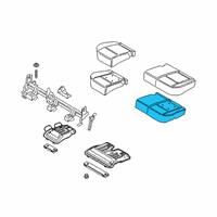 OEM Ford EcoSport Seat Cushion Pad Diagram - GN1Z-5863841-D