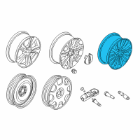 OEM Lincoln Wheel, Alloy Diagram - HP5Z-1007-A