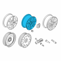 OEM Lincoln Wheel, Alloy Diagram - DP5Z-1007-A