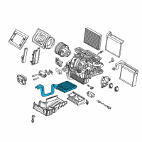 OEM Ford Focus Heater Core Diagram - BV6Z-18476-A