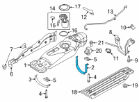 OEM Ford F-150 STRAP ASY - FUEL TANK Diagram - ML3Z-9054-A