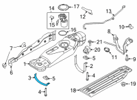 OEM Ford F-150 STRAP ASY - FUEL TANK Diagram - ML3Z-9054-B