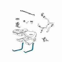 OEM Lincoln LS Support Strap Diagram - 2R8Z-9092-AA