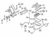 OEM Ford F-250 Front Cover Gasket Diagram - F75Z-6020-CA