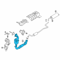 OEM Ford EcoSport Catalytic Converter Diagram - J2BZ-5E212-B