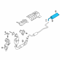 OEM Ford EcoSport Rear Muffler Diagram - GN1Z-5A289-G