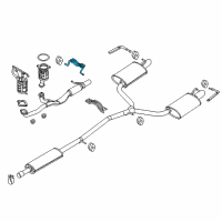 OEM Ford Flex Exhaust Pipe Mount Bracket Diagram - AA5Z-5410692-A