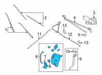 OEM Ford Washer Reservoir Diagram - 8C2Z-17618-A