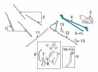 OEM Ford Arm & Pivot Assembly Diagram - 1C2Z-17566-AA