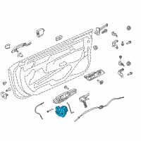OEM Ford Mustang Lock Actuator Diagram - FR3Z-63264A26-B