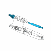 OEM Ford Focus Shaft & Joint Assembly Diagram - 8S4Z-3B436-A