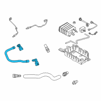OEM Ford Mustang PCV Hose Diagram - BR3Z-6A664-A