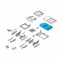 OEM Lincoln MKT Seat Cushion Pad Diagram - CE9Z-7463841-D