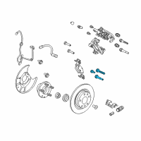 OEM Ford Fusion Caliper Mount Kit Diagram - 6U2Z-2386-A