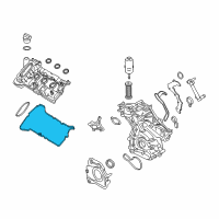OEM Ford Edge Valve Cover Gasket Diagram - FT4Z-6584-E
