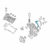 OEM Ford Edge Crankshaft Seal Gasket Diagram - FT4Z-6020-K