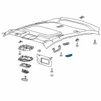 OEM Ford Focus Reading Lamp Assembly Diagram - AM5Z-13776-BF