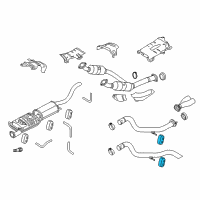 OEM Ford Explorer Tailpipe Insulator Diagram - 6L2Z-5A262-A