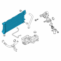 OEM Ford Expedition Radiator Diagram - CL3Z-8005-B