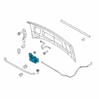 OEM Ford E-350 Super Duty Latch Diagram - 6L5Z-16700-AA