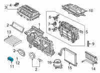 OEM Lincoln Aviator Expansion Valve Diagram - JX6Z-19849-A