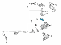 OEM Ford F-150 Inlet Tube Gasket Diagram - JL3Z-9E464-F
