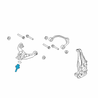 OEM Ford Expedition Lower Ball Joint Diagram - FL3Z-3050-C