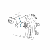 OEM Ford Ranger Lock Rod Diagram - F37Z-1021853-A