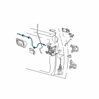 OEM Ford Ranger Release Cable Diagram - F37Z-10221A00-A