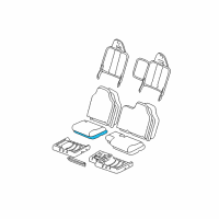 OEM Ford Ranger Seat Cushion Pad Diagram - AL5Z-15632A22-B