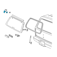 OEM Ford Explorer Sport Door Hinge Diagram - XL2Z78420A68AA